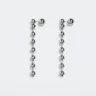 Faceted crystal hoop earrings